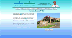 Desktop Screenshot of clearlakedentalcenter.com