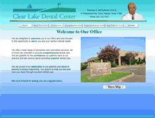 Tablet Screenshot of clearlakedentalcenter.com